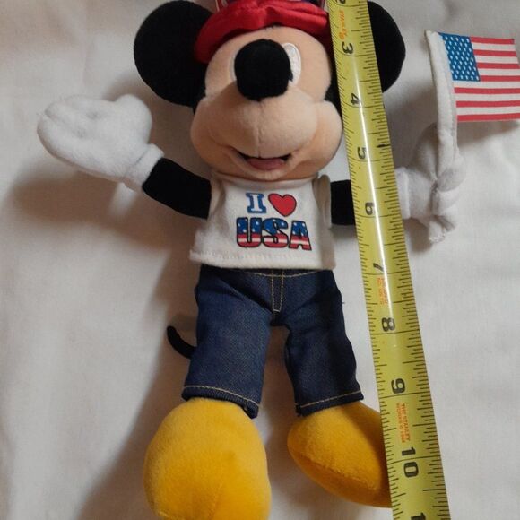 Mickey Mouse 10” Patriotic Disney Store Plush 4th Of July - Picture 7 of 7